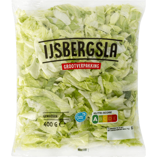 Foto van Ijsbergsla voordeel op witte achtergrond