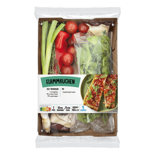 Foto van Verspakket flammkuchen 2 porties op witte achtergrond