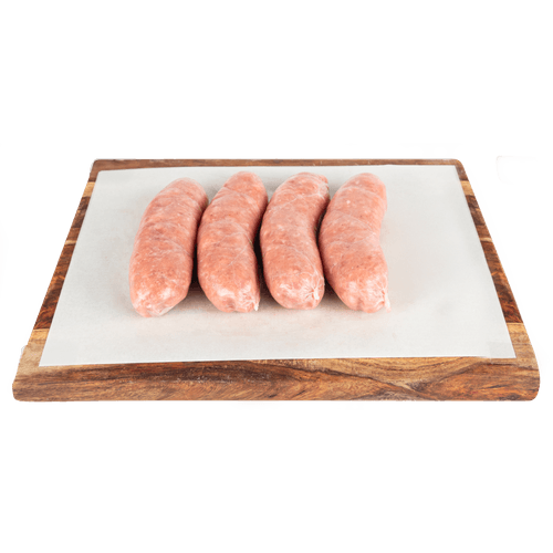 Foto van DekaVers Varkensbraadworst 4 stuks op witte achtergrond