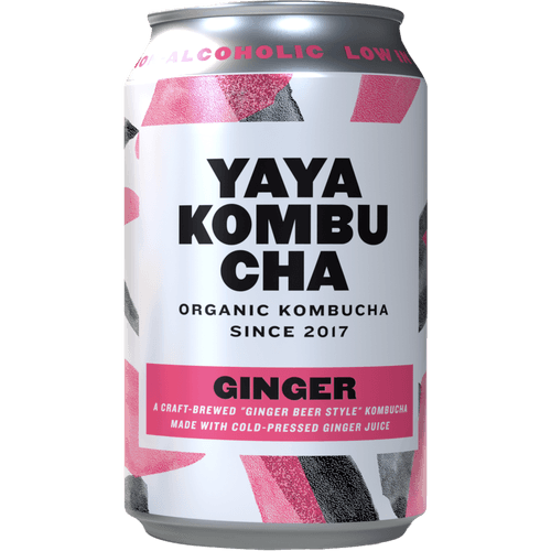 Foto van Yaya Kombucha Ginger bio op witte achtergrond