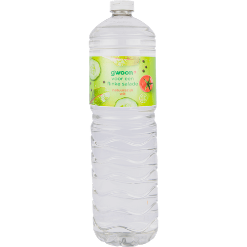 Foto van G'woon Natuurazijn wit op witte achtergrond