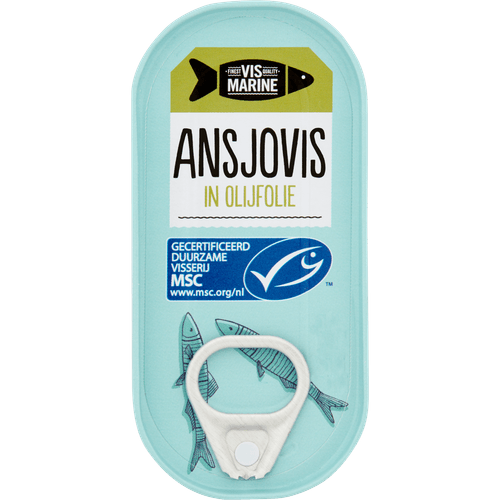 Foto van Vis Marine Ansjovis op witte achtergrond