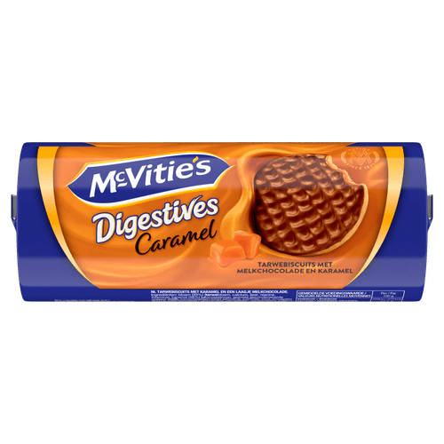 Foto van McVitie's Digestives caramel op witte achtergrond
