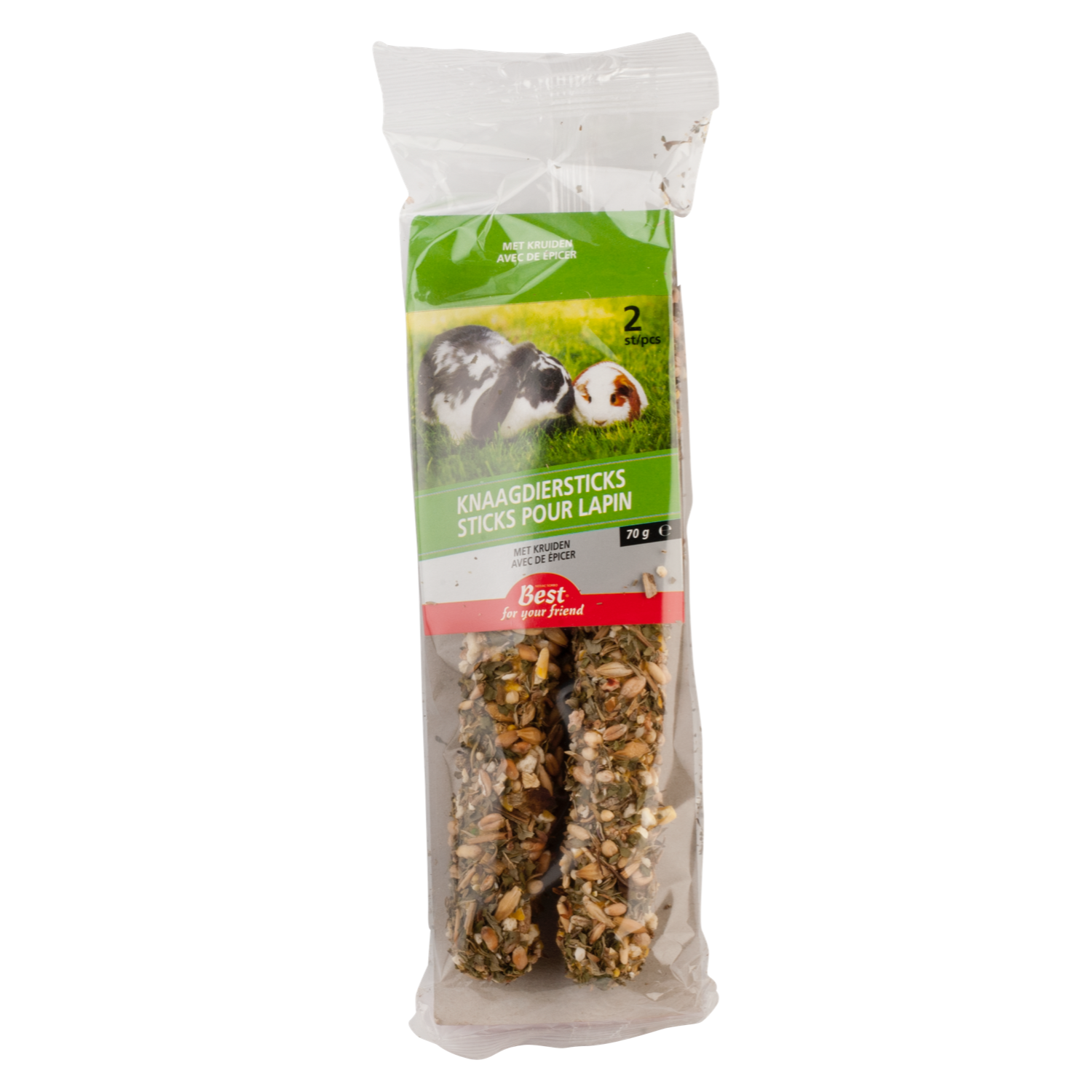 Best For Your Friend Knaagdiersticks met kruiden 2 stuks