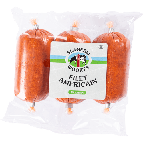Foto van Woorts Filet americain 3 st. op witte achtergrond