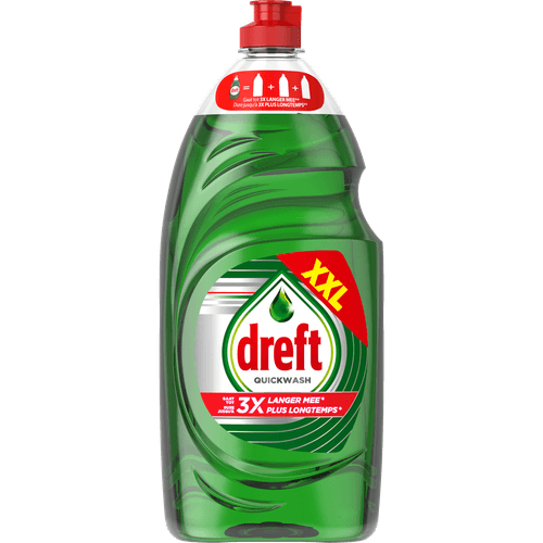 Foto van Dreft Afwasmiddel quick wash op witte achtergrond