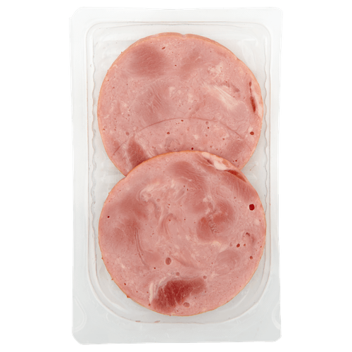 Foto van DekaVers Schouderham dikke plak op witte achtergrond