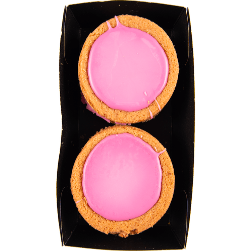 Foto van Roze fondant pencee op witte achtergrond