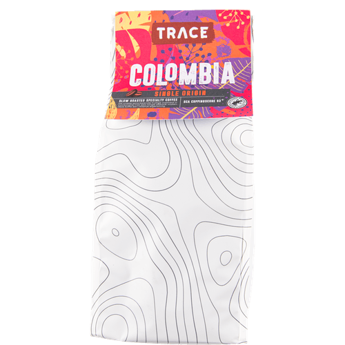 Foto van Trace Koffiebonen colombia op witte achtergrond