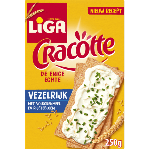 Foto van Liga Cracotte vezelrijk op witte achtergrond