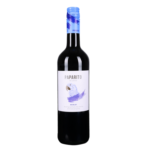 Foto van Paparito Merlot op witte achtergrond