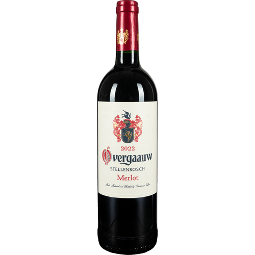 Foto van Overgaauw Merlot op witte achtergrond