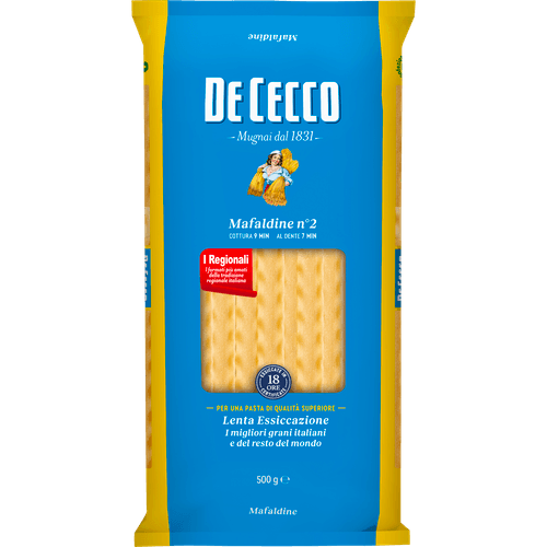 Foto van De Cecco Mafaldine op witte achtergrond