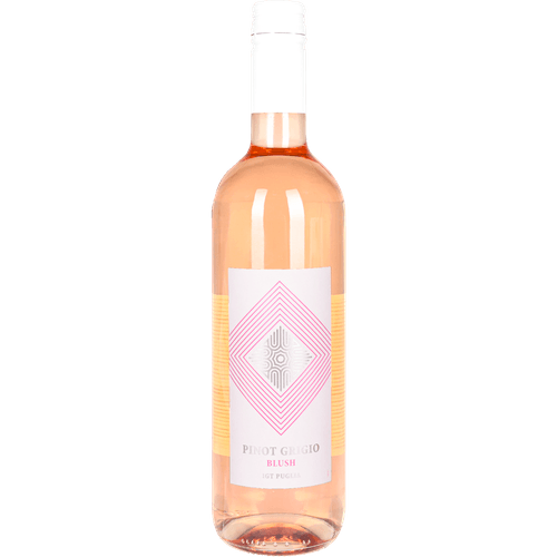Foto van Pinot grigio blush rose op witte achtergrond