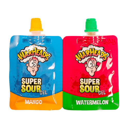 Foto van Warheads Super sour gel duo pack op witte achtergrond