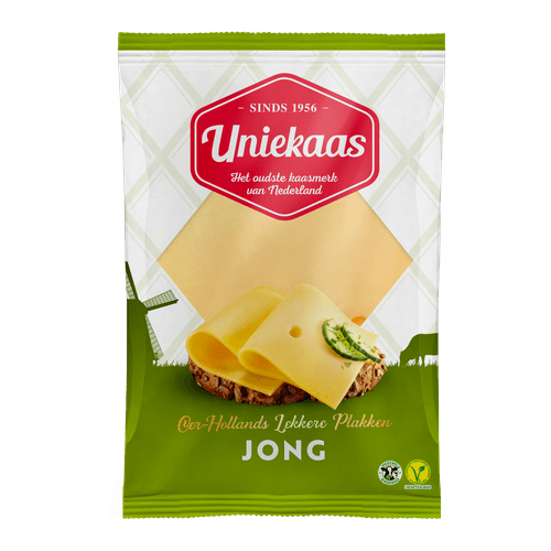 Foto van Uniekaas Jong plakken 48+ op witte achtergrond