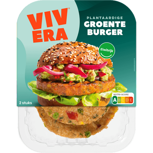 Foto van Vivera Groenteburger op witte achtergrond