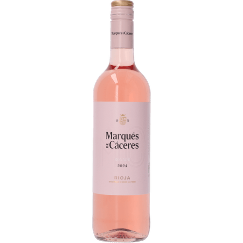 Foto van Marques de Caceres Rose rioja doc op witte achtergrond