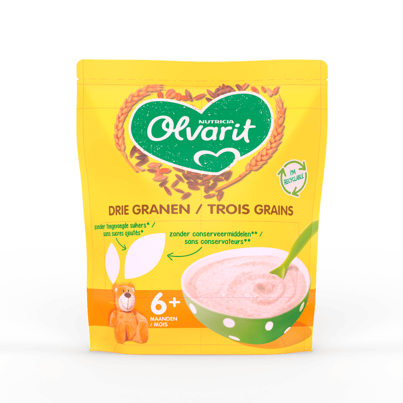 Olvarit drie granen pap +6m