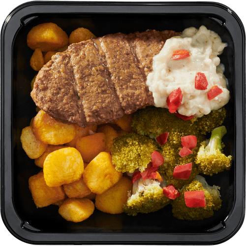 Foto van DekaMarkt Zomersteak krieltjes op witte achtergrond