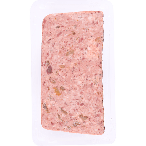 Foto van DekaVers Paté met roquefort en peren op witte achtergrond