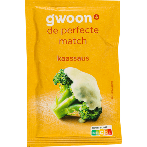 Foto van G'woon Mix voor kaassaus op witte achtergrond