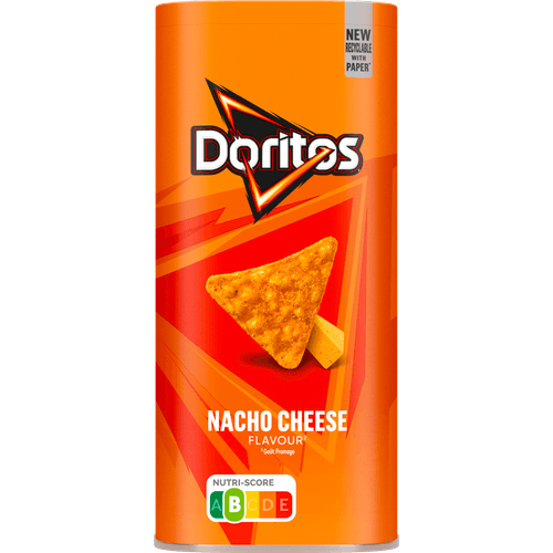 Foto van Doritos Nacho cheese op witte achtergrond