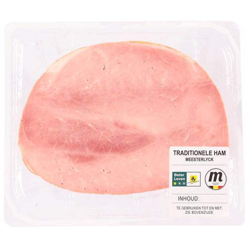 Foto van The Taste of Europe Ham meesterlycke op witte achtergrond