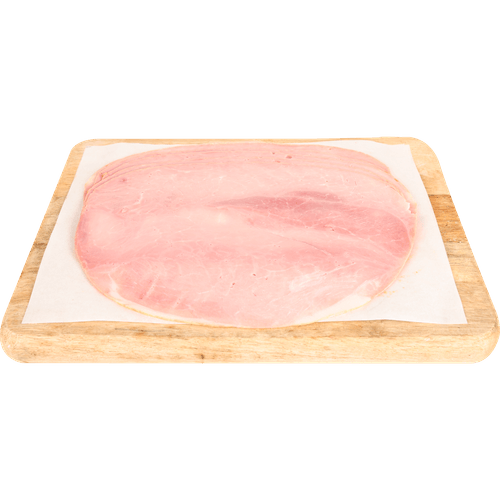 Foto van The Taste of Europe Ham meesterlycke op witte achtergrond