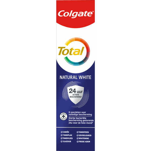 Foto van Colgate Tandpasta total whitening op witte achtergrond