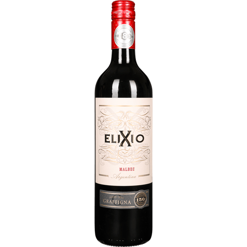 Foto van Elixio Malbec op witte achtergrond
