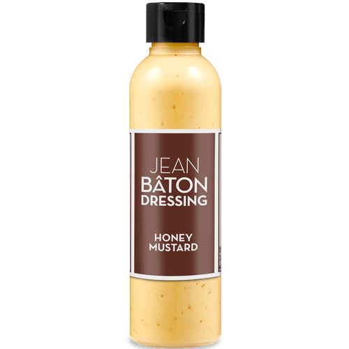 Foto van Jean Bâton Dressing honey mustard op witte achtergrond