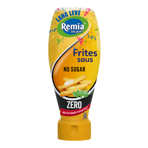 Foto van Remia Fritessaus 0% suiker op witte achtergrond