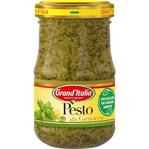 Foto van Grand'Italia Pesto alla genovese op witte achtergrond