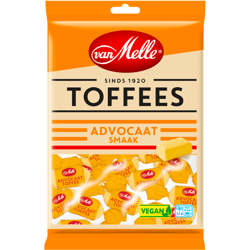 Foto van Van Melle Toffees advocaat op witte achtergrond