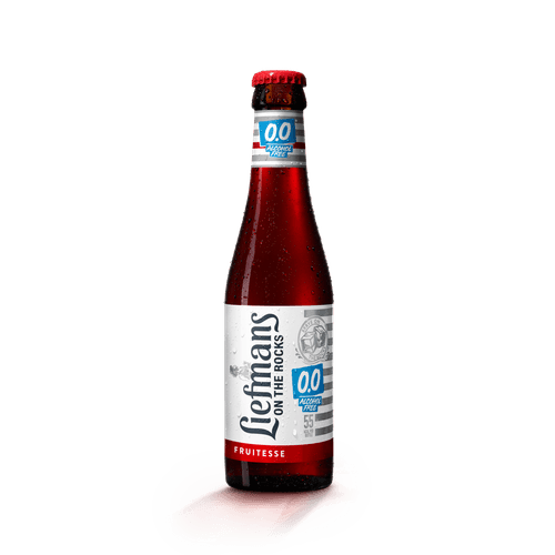 Foto van Liefmans Fruitesse 0,0% op witte achtergrond