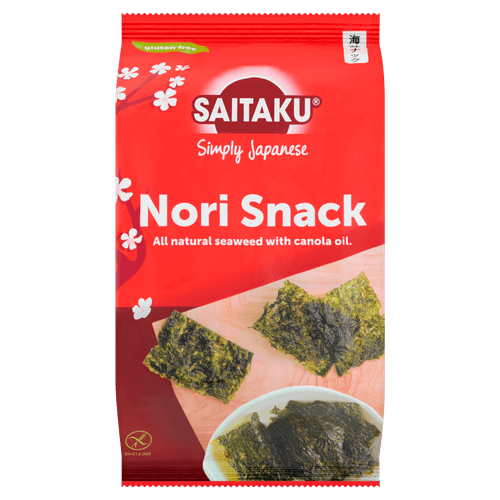 Foto van Saitaku Nori snack op witte achtergrond