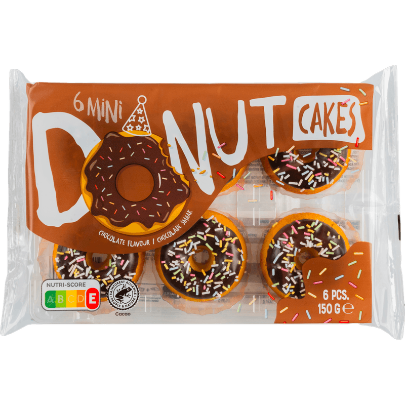 Van Dijk Donut cakejes chocolade 6 st.