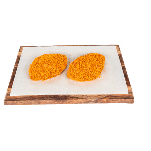 Foto van DekaVers Scharrel kipschnitzel 2 st. op witte achtergrond