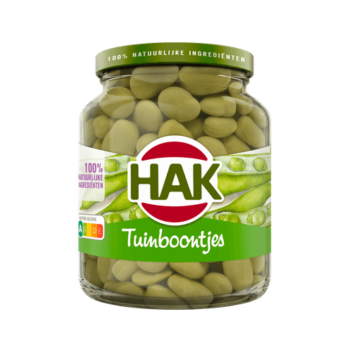 Foto van Hak Tuinboontjes extra fijn op witte achtergrond