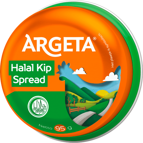 Foto van Argeta Kip spread Halal op witte achtergrond