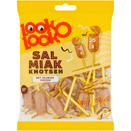 Foto van Look O Look Salmiakknotsen 12 stuks op witte achtergrond