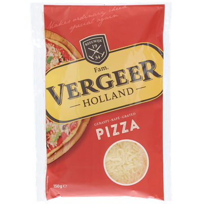 Vergeer Geraspte pizza kaas - 150 g