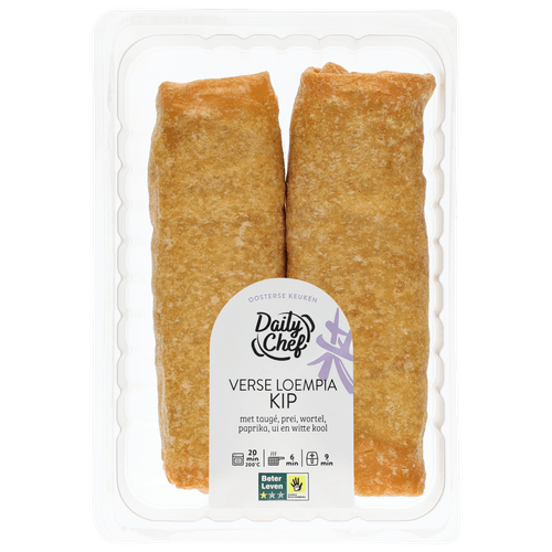 Foto van Daily Chef Loempia kip op witte achtergrond