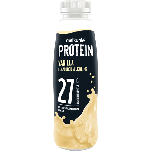 Foto van Melkunie Protein vanilla flavoured op witte achtergrond