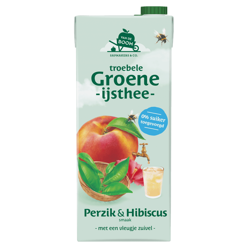 Van de Boom Troebele groene ijsthee perzik hibiscus