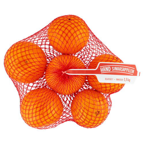 Foto van Handsinaasappelen op witte achtergrond