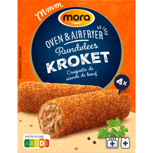 Foto van Mora Ovenkroket 4 stuks op witte achtergrond