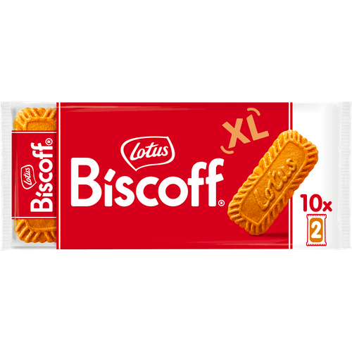 Foto van Lotus Biscoff speculoos original 10x2 st. op witte achtergrond