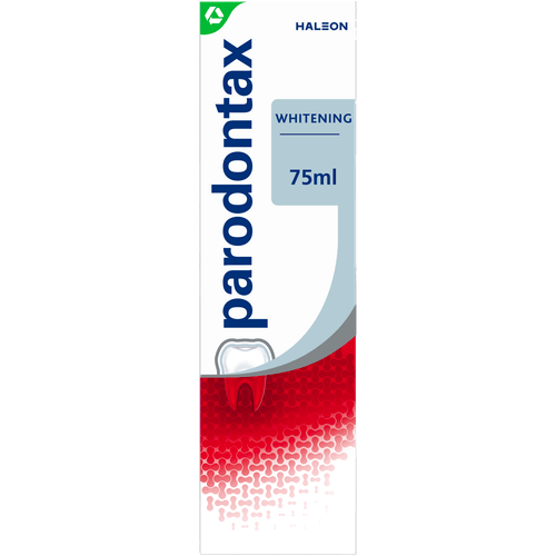 Foto van Parodontax Tandpasta whitening op witte achtergrond